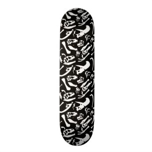 Skateboard Huesos de dinosaurio (negro)