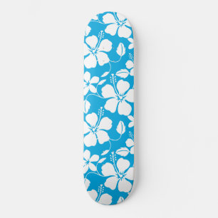 SKATEBOARD HULA HAWAIANA (HIBISCO) AZUL