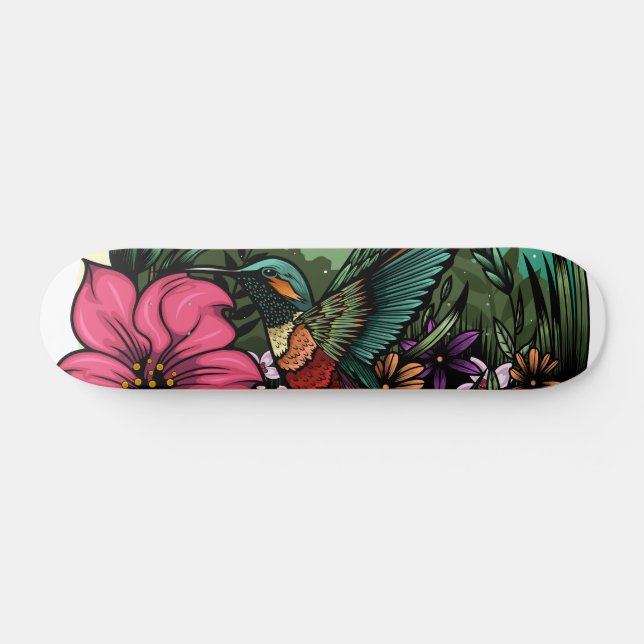 Skateboard Hummingbird Garden (Horz)