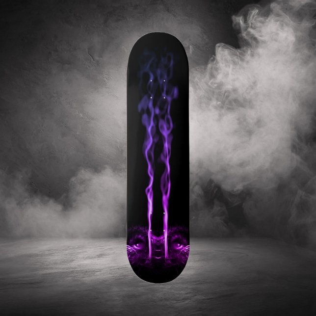 Skateboard Humo de dragón negro y morado (Subido por el creador)