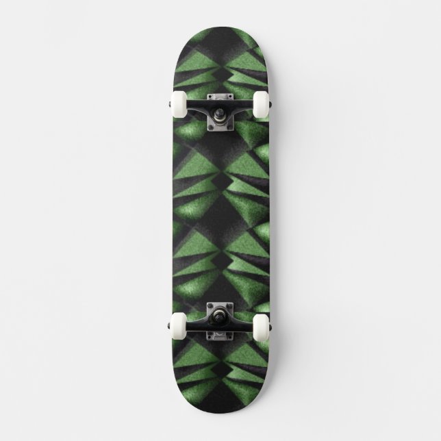 Skateboard Hunter Green Abstract (Anverso)
