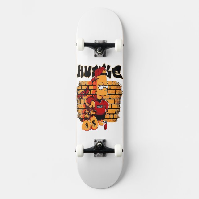 Skateboard Hustle Bart (Anverso)