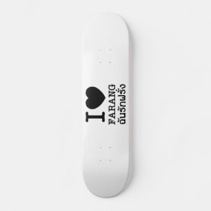 Skateboard I Black Heart (Love) Farang
