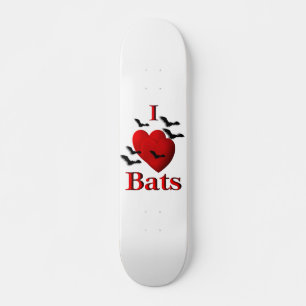 Skateboard I Heart Bats
