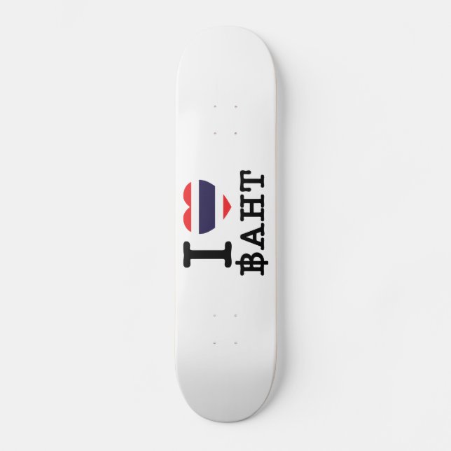 Skateboard I Heart (Love) Baht (Anverso)