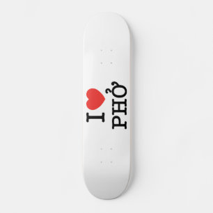 Skateboard I Heart (Love) Pho