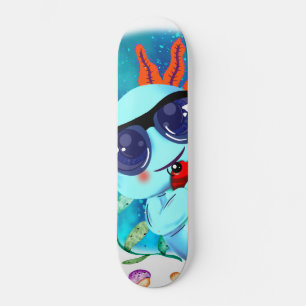 Skateboard I Preguntas Axolotl, Cute Axolotl Cita