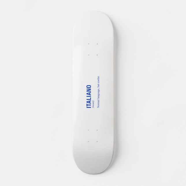 Skateboard Idioma ITALIANO (Anverso)