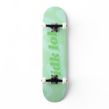 IDK LOL Pastel Green Groovy Typografía moderna