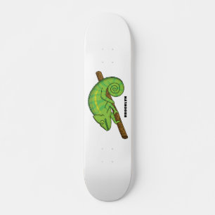 Skateboard Ilustracion Chameleon de Parson