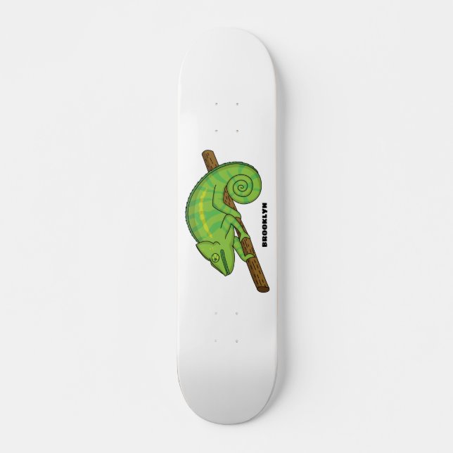 Skateboard Ilustracion Chameleon de Parson (Anverso )