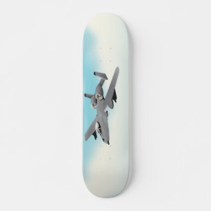 Skateboard Ilustración de avión militar A10