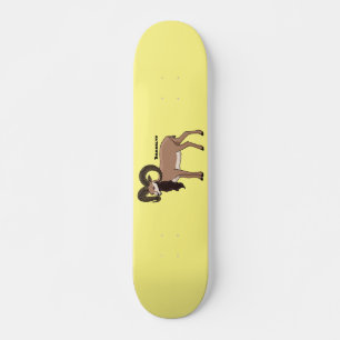 Skateboard Ilustracion de cabra de Mouflon