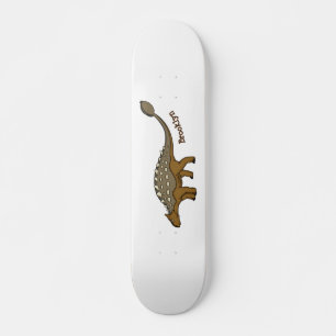 Skateboard Ilustracion de dinosaurios blindados de Ankylosaur