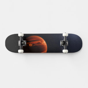Skateboard Ilustracion De Exoplanet Vhs 1256 B Y Sus Estrella