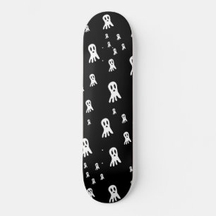 Skateboard Ilustración de fantasmas góticos espeluznantes