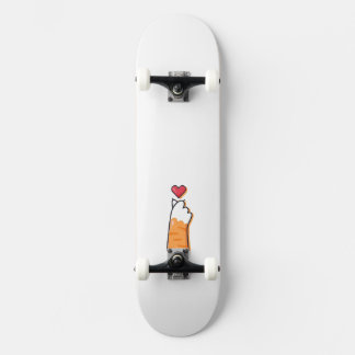 Skateboard Ilustración de gato lindo