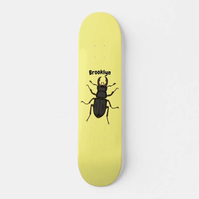 Skateboard Ilustracion de insectos Stag (Anverso )