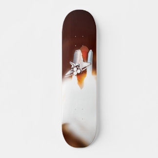 Skateboard Ilustracion de lanzamiento del transbordador espac