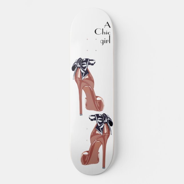 Skateboard Ilustracion de moda (Anverso)