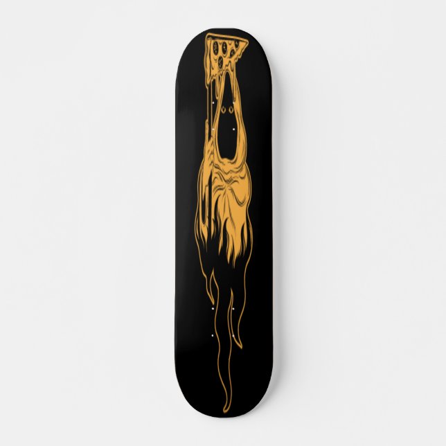 Skateboard Ilustracion de muerte con rebanada de vectores de  (Anverso )
