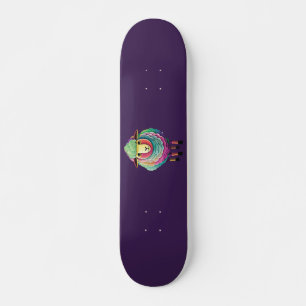 Skateboard Ilustracion de ovejas coloridas