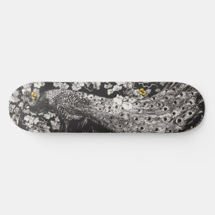 Skateboard Ilustracion de pavo real por Theo van Hoytema