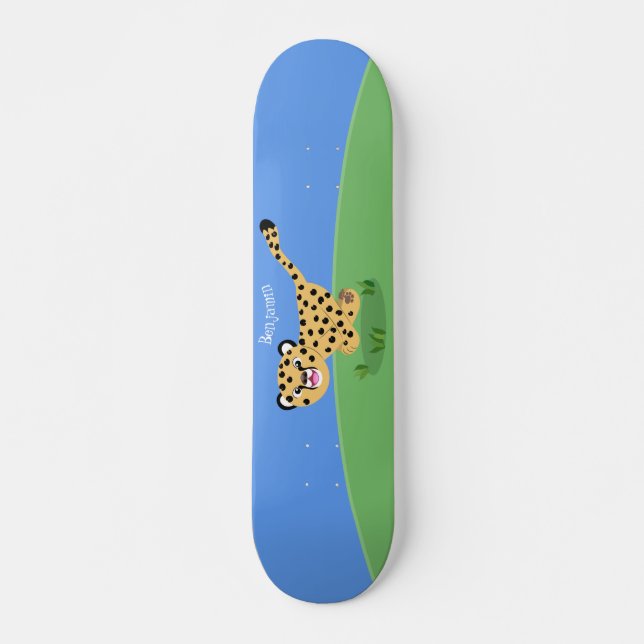 Skateboard Ilustracion de personalizado con queso lindo (Anverso )