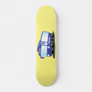 Skateboard Ilustracion de personalizado de autobús moderno az
