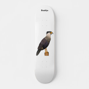 Skateboard Ilustracion de personalizado de aves de Crested Ca