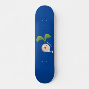 Skateboard Ilustracion de personalizado de brote de semillas