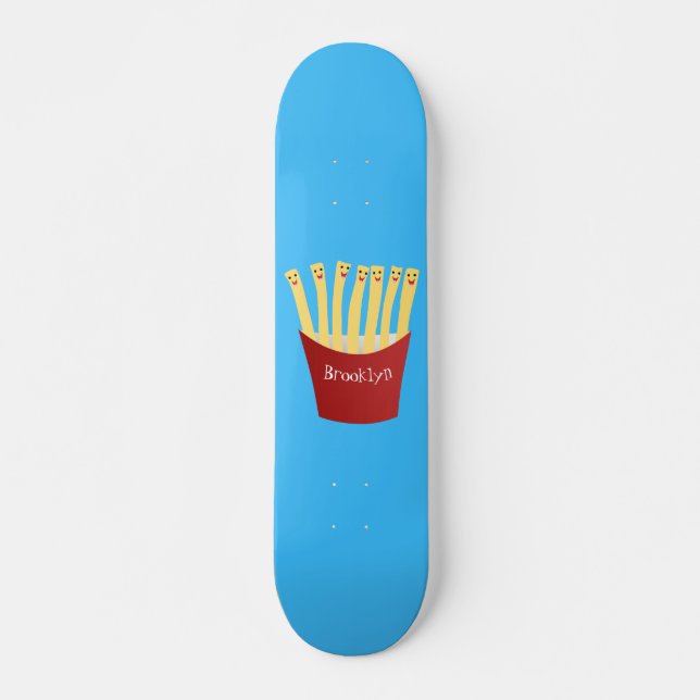 Skateboard Ilustracion de personalizado de comida rápida de p (Anverso )