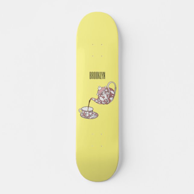 Skateboard Ilustracion de personalizado de conjunto de equipo (Anverso )