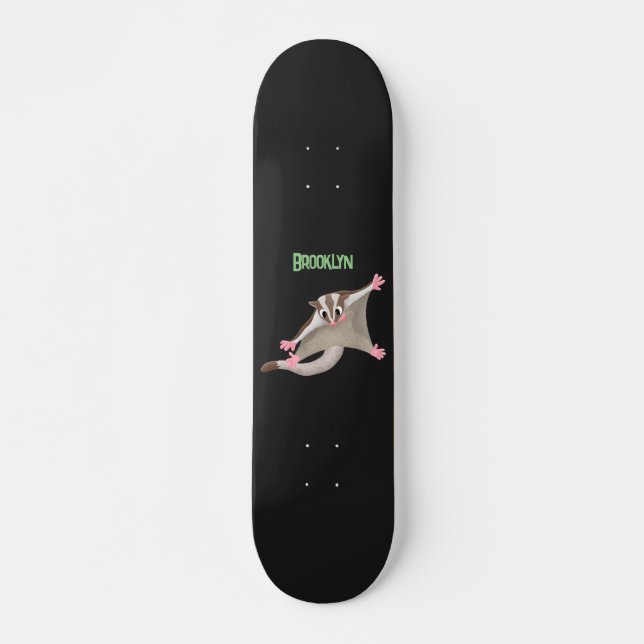 Skateboard Ilustracion de personalizado de deslizador de azúc (Anverso )