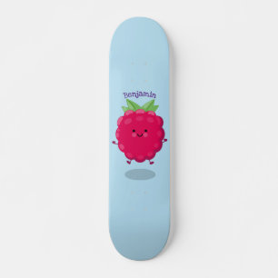 Skateboard Ilustracion de personalizado de frambuesa alegre
