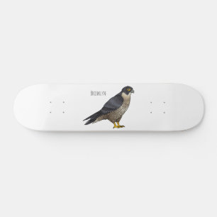 Skateboard Ilustracion de personalizado de halcón peregrino 