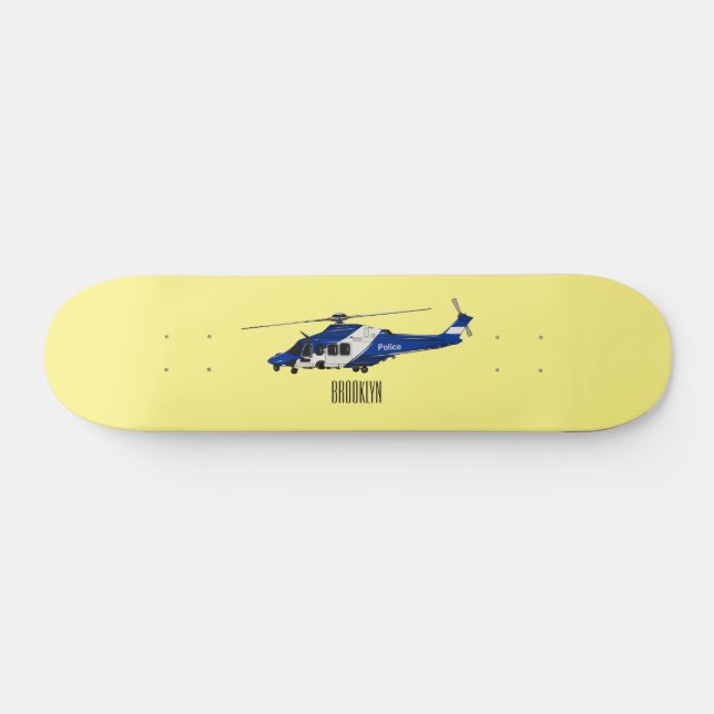 Skateboard Ilustracion de personalizado de helicópteros de la (Horz)