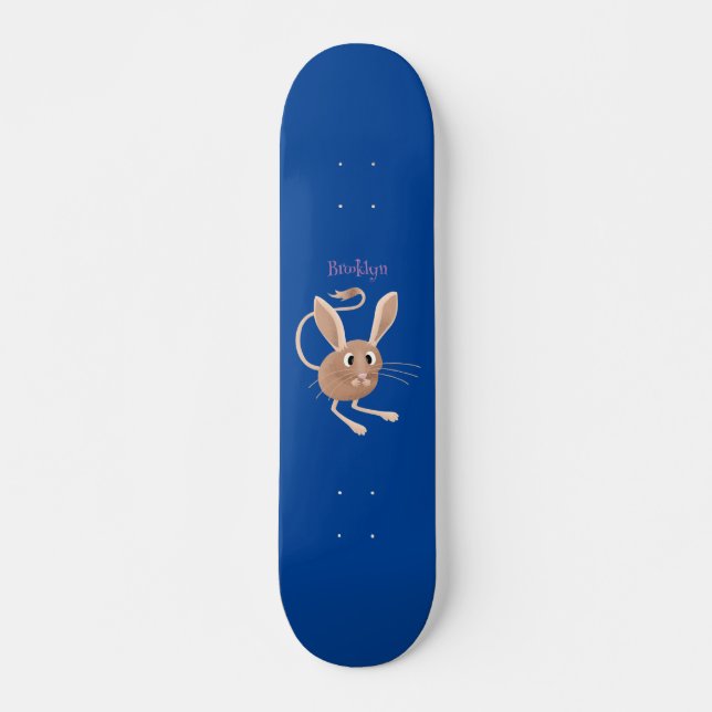 Skateboard Ilustracion de personalizado de jerboa larga y cor (Anverso )