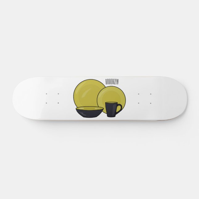 Skateboard Ilustracion de personalizado de juego de mesa (Horz)