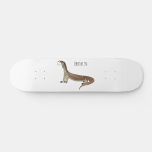 Skateboard Ilustracion de personalizado de lagarto de monitor