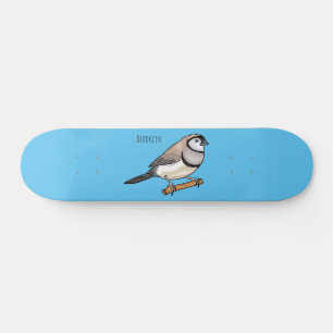 Skateboard Ilustracion de personalizado de pajarita de doble