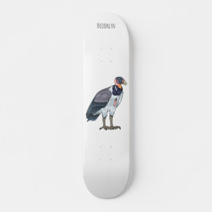 Skateboard Ilustracion de personalizado de pájaro buitre rey