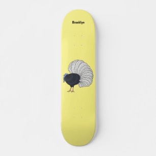 Skateboard Ilustracion de personalizado de pájaro de Bulwer