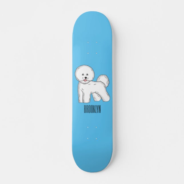 Skateboard Ilustracion de personalizado de perro frito de Bic (Anverso )