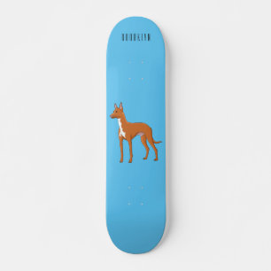 Skateboard Ilustracion de personalizado de perro perrito