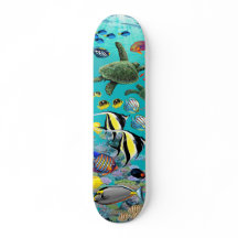 Ilustracion de pescado tropical de Hawái