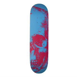 Skateboard Ilustracion del cráneo