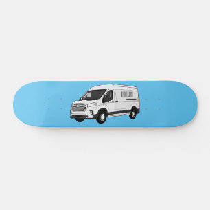 Skateboard Ilustracion del personalizado de la camioneta de e