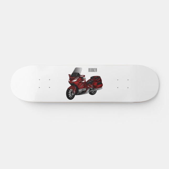 Skateboard Ilustracion del personalizado de motocicleta de To (Horz)