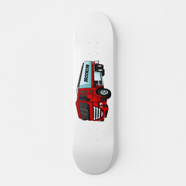 Skateboard Ilustracion del personalizado de transporte de com (Anverso )